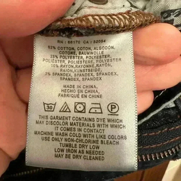 Anthropologie Pilcro & The Letterpress High-Rise Denim Legging Size 27 Fray Hem - Picture 4 of 10